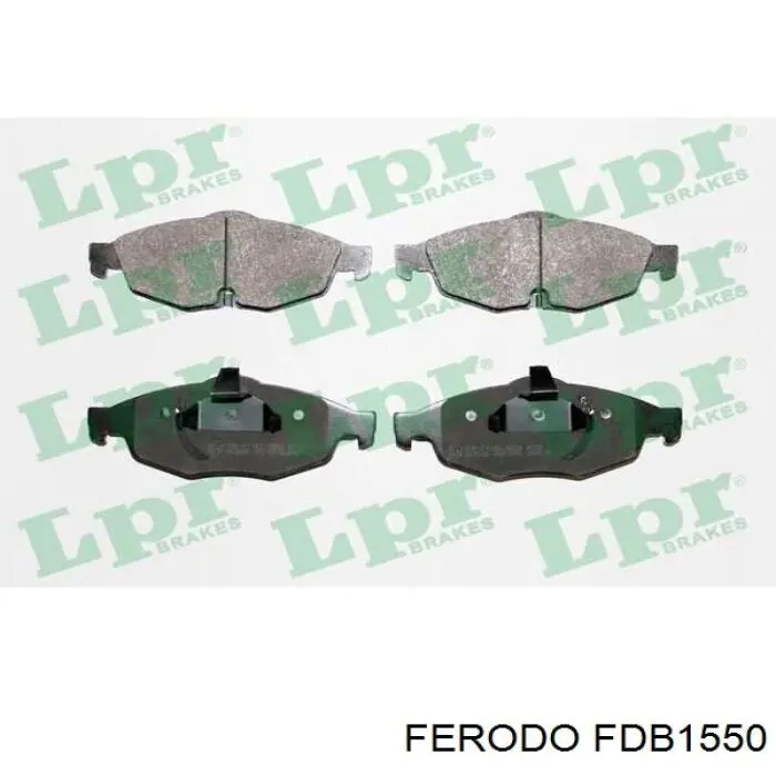 Pastillas de freno delanteras FDB1550 Ferodo