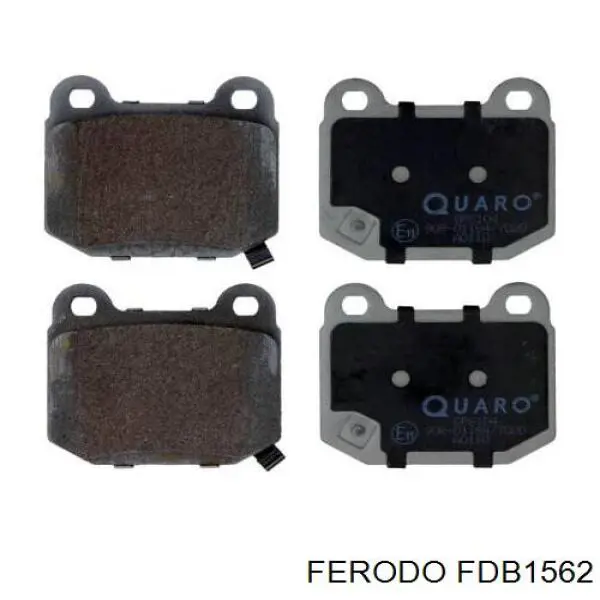 Задние тормозные колодки FDB1562 Ferodo