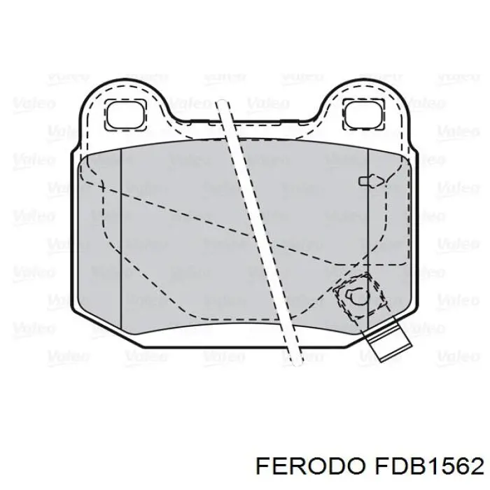 Купить FDB1562 Ferodo Колодки тормозные задние, дисковые