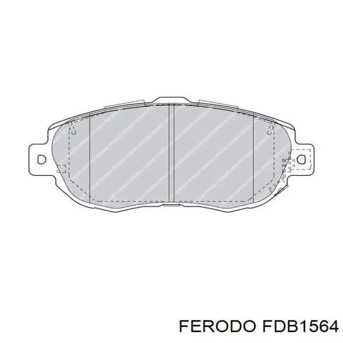 Pastillas de freno delanteras FDB1564 Ferodo