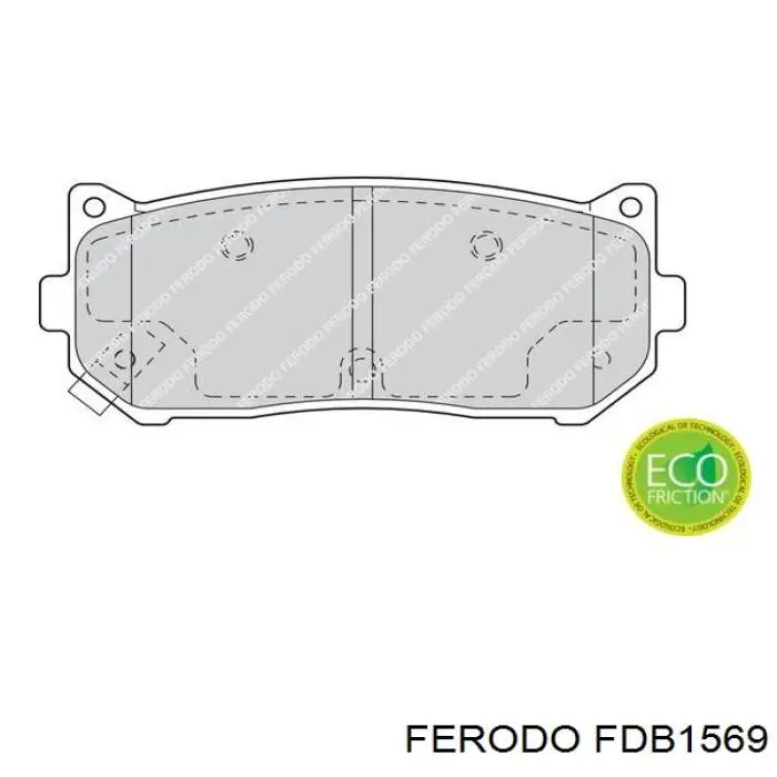 FDB1569 Ferodo задние тормозные колодки