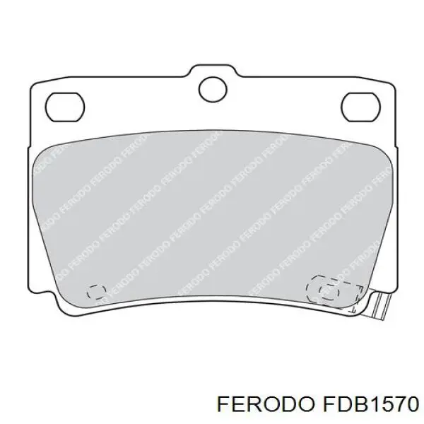 FDB1570 Ferodo колодки тормозные задние дисковые