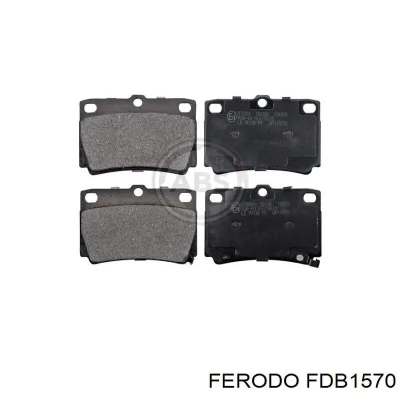 Купить FDB1570 Ferodo Колодки тормозные задние, дисковые