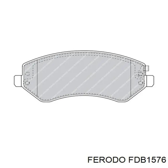 Передние тормозные колодки FDB1576 Ferodo