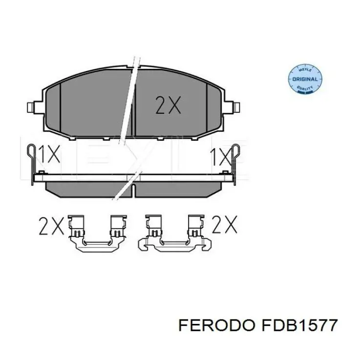 Тормозные колодки Ferodo FDB1577