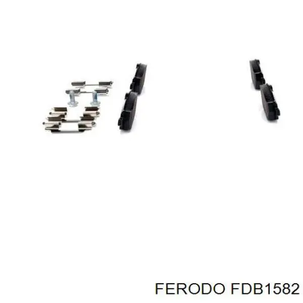 Колодки Ferodo FDB1582 цена, от 27.86 USD