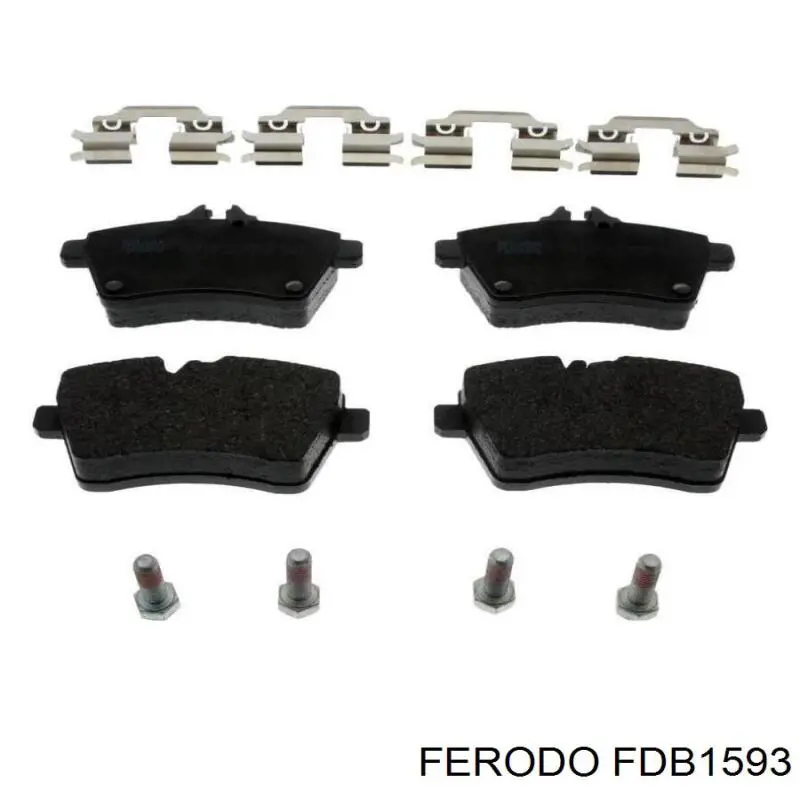 FDB1593 Ferodo колодки тормозные передние дисковые