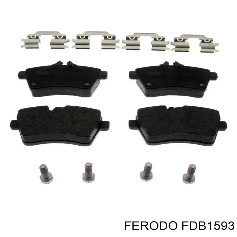 Передние тормозные колодки FDB1593 Ferodo