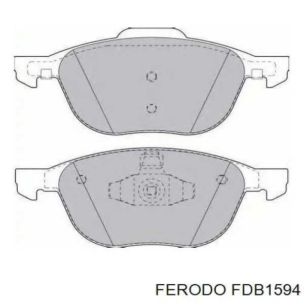 Передние тормозные колодки FDB1594 Ferodo