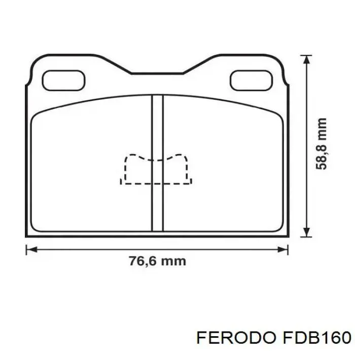 Купить FDB160 Ferodo Колодки тормозные
