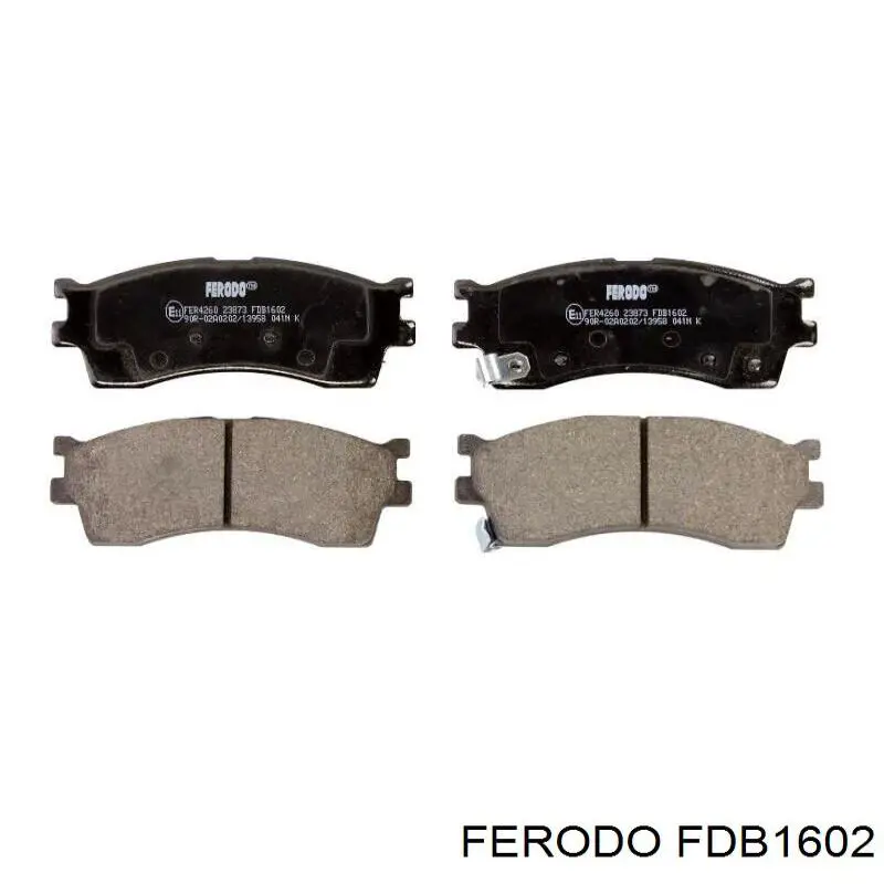 FDB1602 Ferodo колодки тормозные передние дисковые