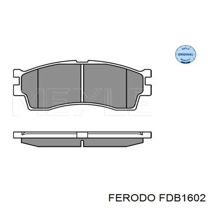 Pastillas de freno delanteras FDB1602 Ferodo