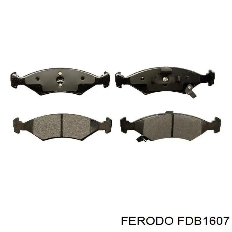 Pastillas de freno delanteras FDB1607 Ferodo