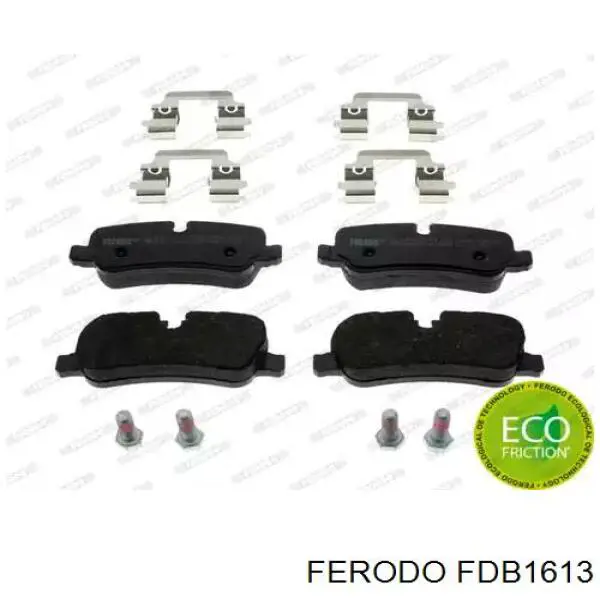 Задние тормозные колодки FDB1613 Ferodo