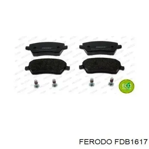 FDB1617 Ferodo колодки тормозные передние дисковые