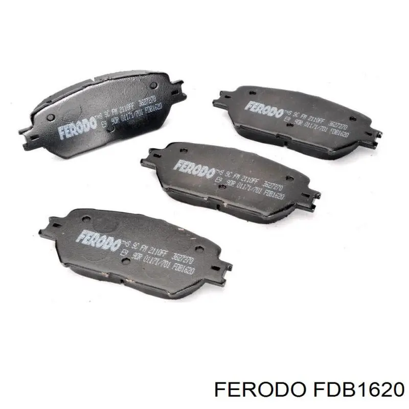 FDB1620 Ferodo колодки тормозные передние дисковые