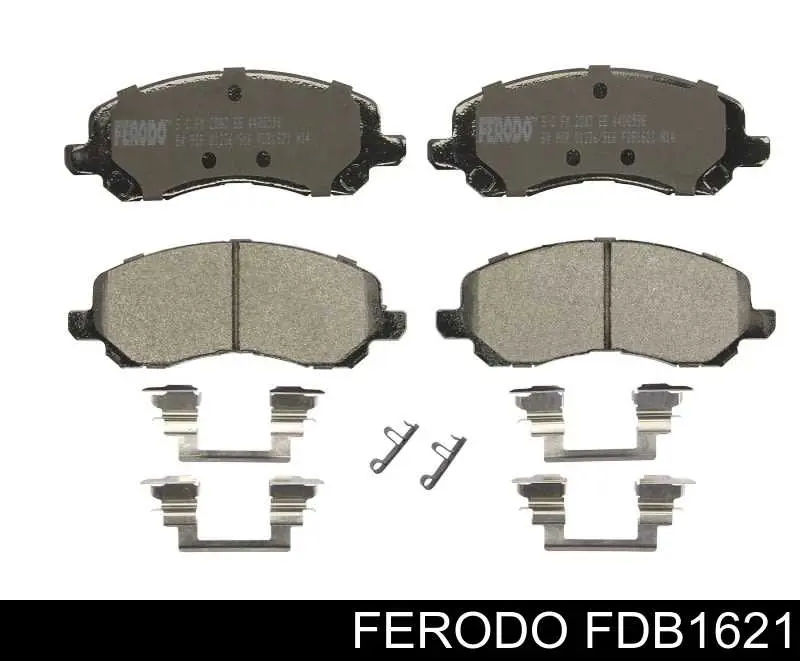 FDB1621 Ferodo колодки тормозные передние дисковые