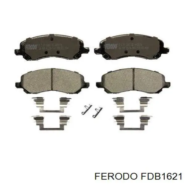 Pastillas de freno delanteras FDB1621 Ferodo