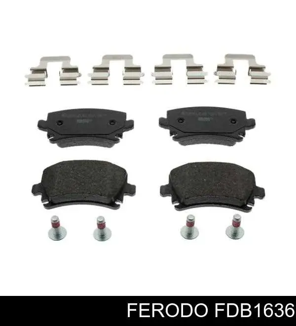 FDB1636 Ferodo колодки тормозные задние дисковые