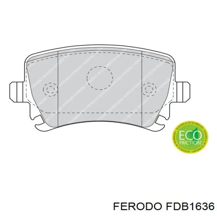 Колодки дисковые  Ferodo FDB1636 цена, от 28.20 USD