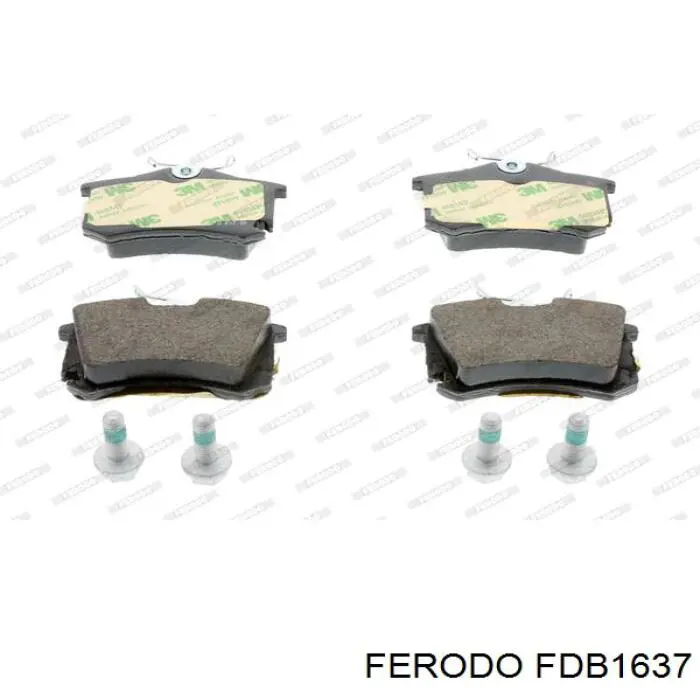 Задние тормозные колодки FDB1637 Ferodo