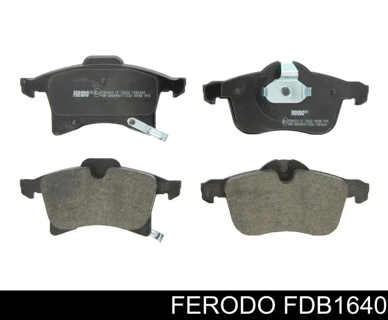 Колодки тормозные передние дисковые Ferodo FDB1640