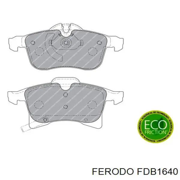 Pastillas de freno delanteras FDB1640 Ferodo