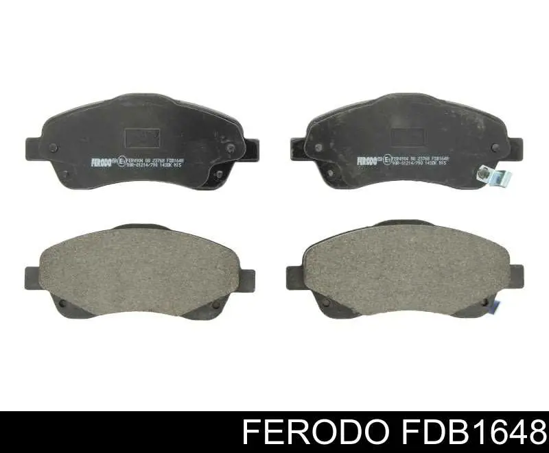 Передние тормозные колодки FDB1648 Ferodo