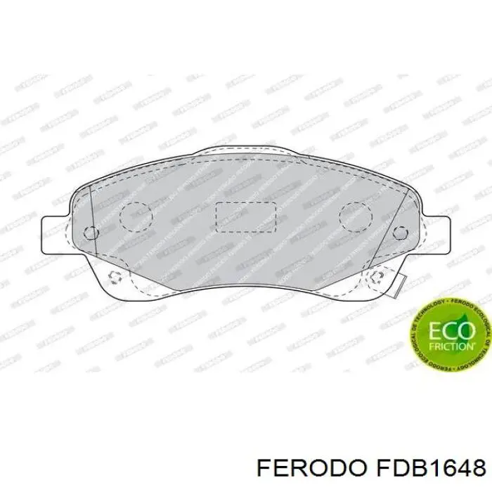 Колодки Ferodo FDB1648 цена, от 27.64 USD