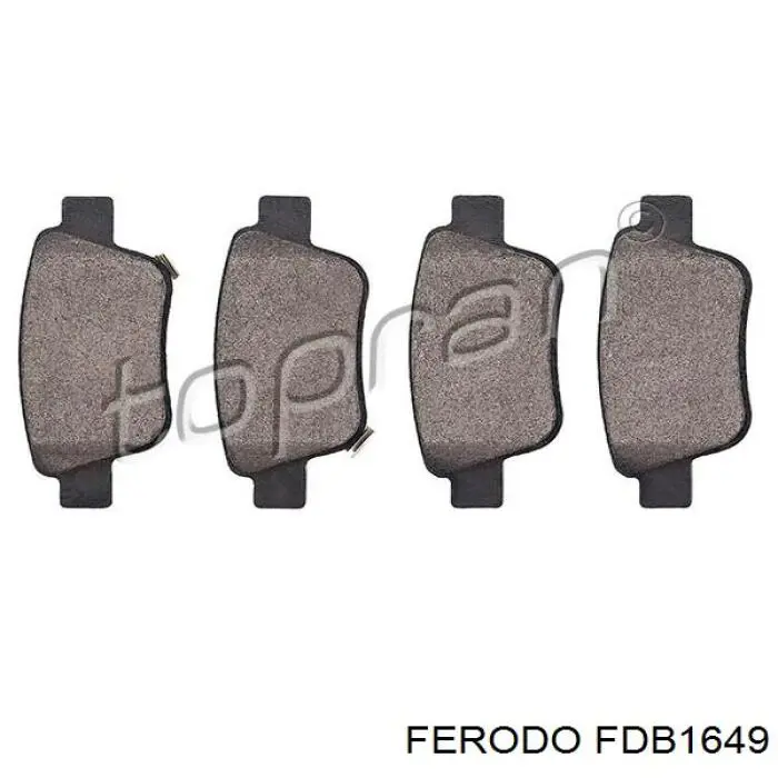 Купить FDB1649 Ferodo Колодки тормозные задние, дисковые