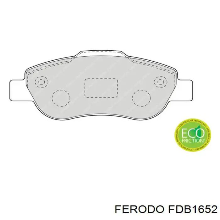 Pastillas de freno delanteras FDB1652 Ferodo