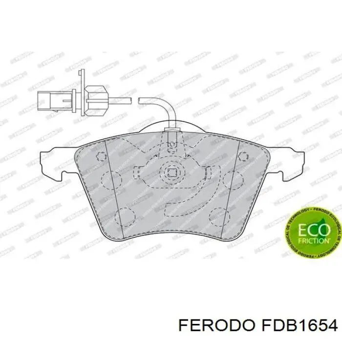 Купить FDB1654 Ferodo Колодки тормозные