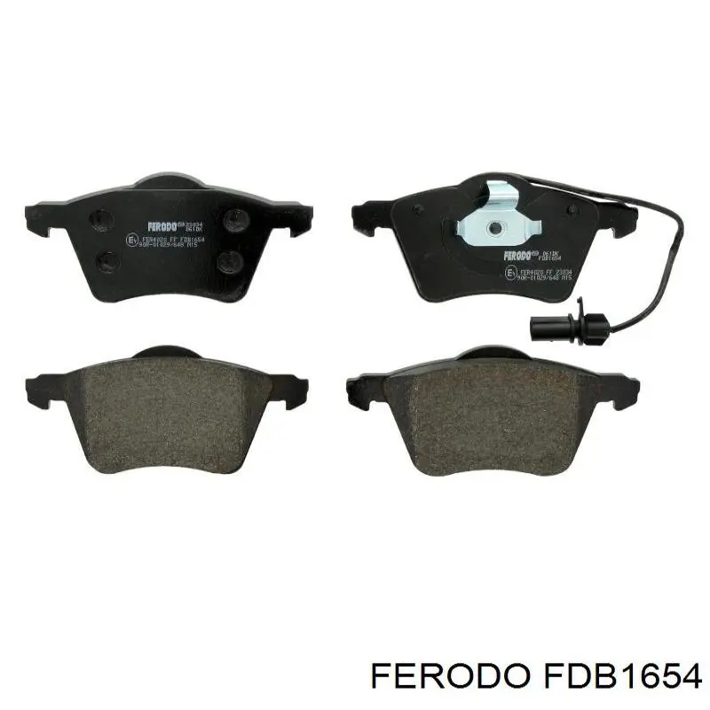 FDB1654 Ferodo колодки тормозные передние дисковые