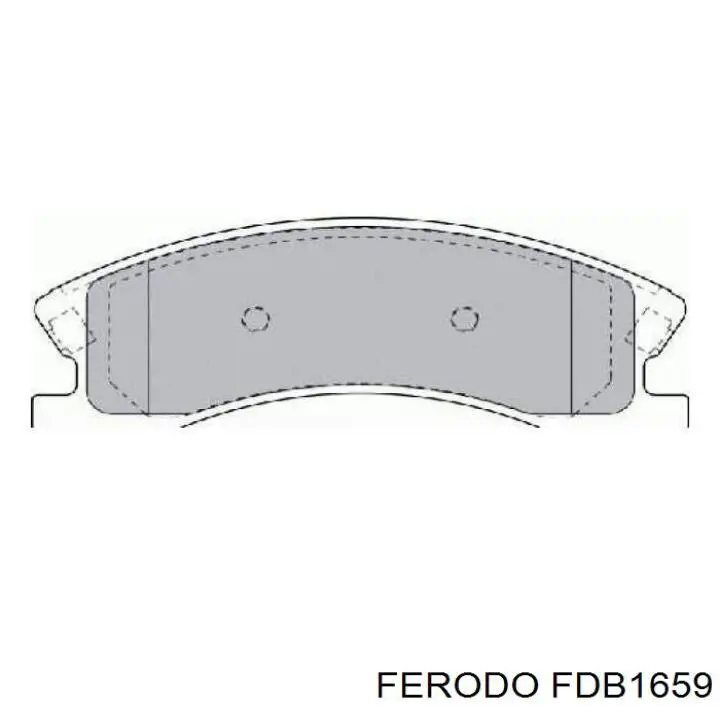 Передние тормозные колодки FDB1659 Ferodo