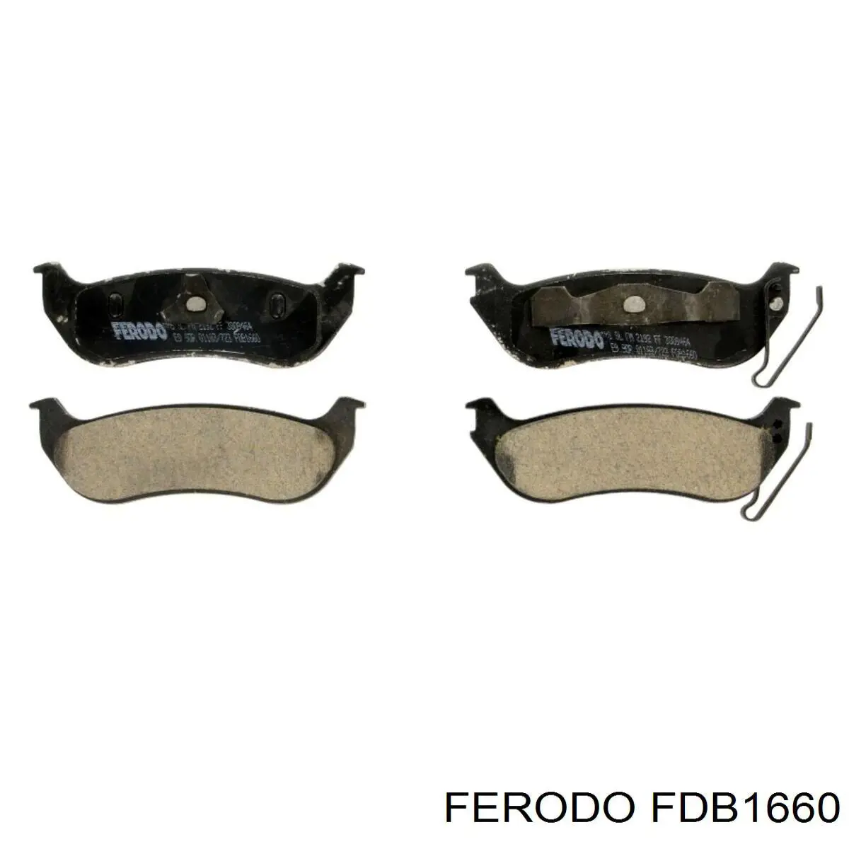 FDB1660 Ferodo задние тормозные колодки