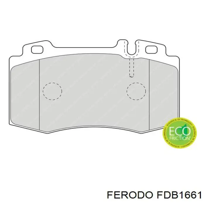 FDB1661 Ferodo колодки тормозные передние дисковые