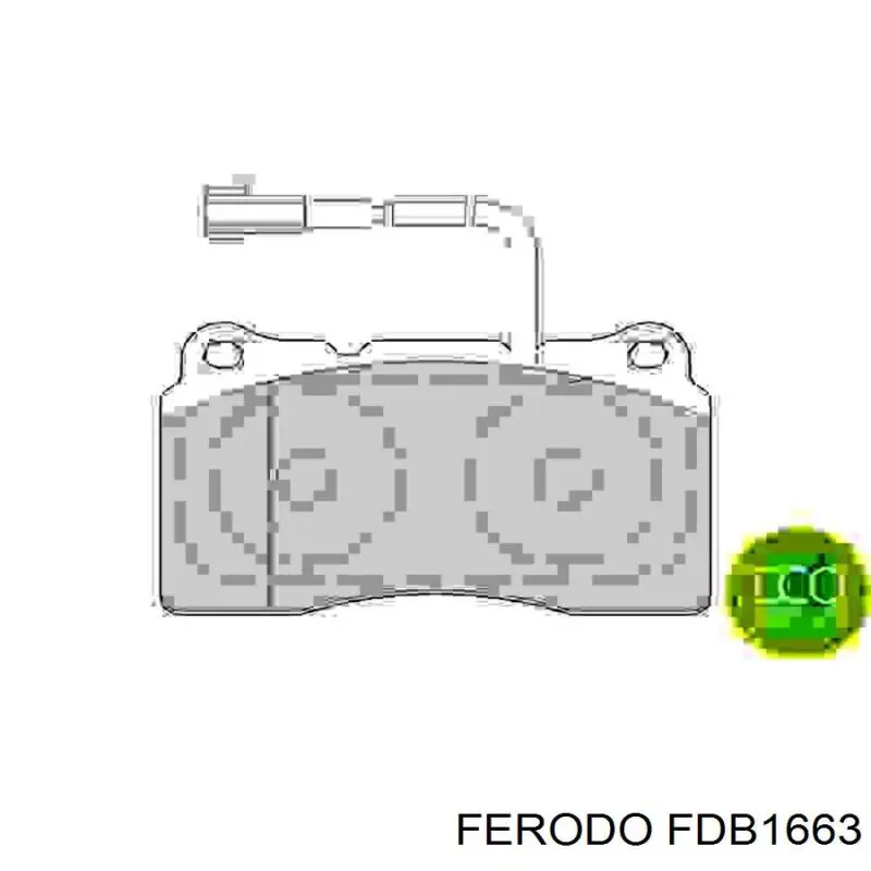 FDB1663 Ferodo колодки тормозные передние дисковые
