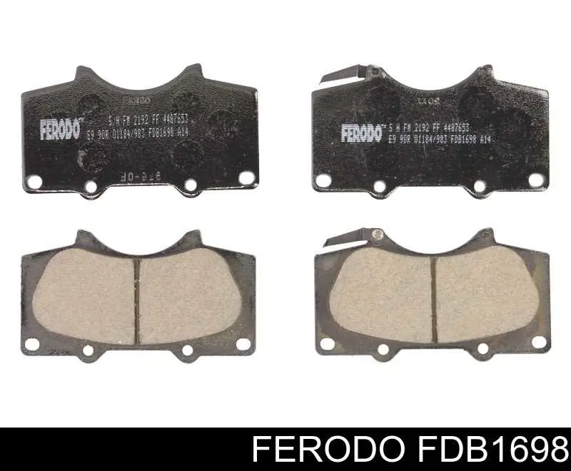 Передние тормозные колодки FDB1698 Ferodo