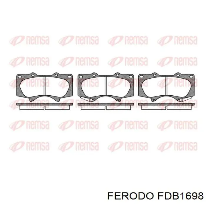 Купить FDB1698 Ferodo Колодки тормозные