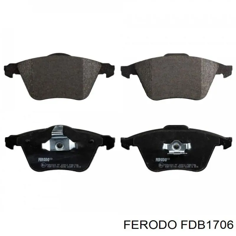 Колодки Ferodo FDB1706 цена, от 53.61 USD