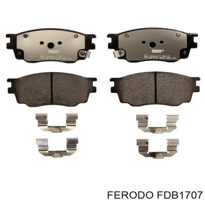 FDB1707 Ferodo колодки тормозные передние дисковые