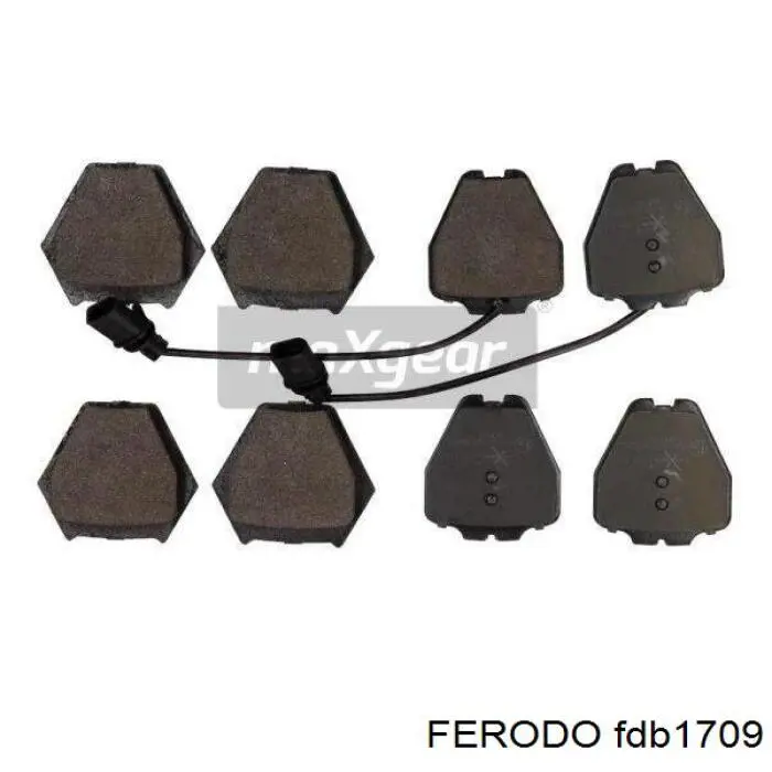 Колодки тормозные передние дисковые Ferodo FDB1709