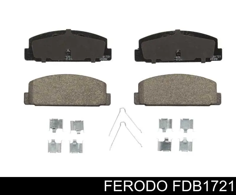 Колодки дисковые  Ferodo FDB1721 цена, от 26.75 USD