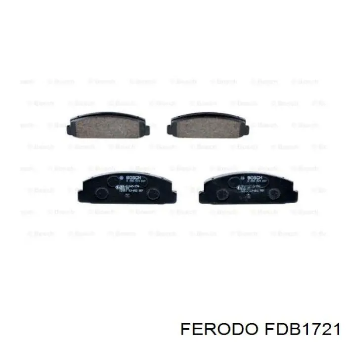 Купить FDB1721 Ferodo Колодки тормозные задние, дисковые