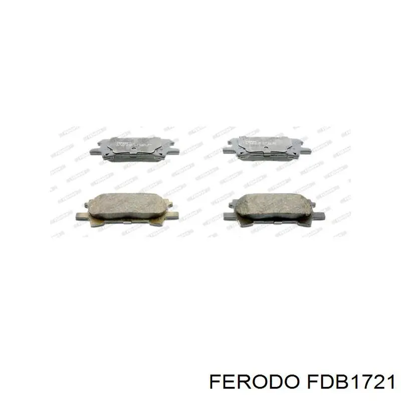 Pastillas de freno traseras FDB1721 Ferodo