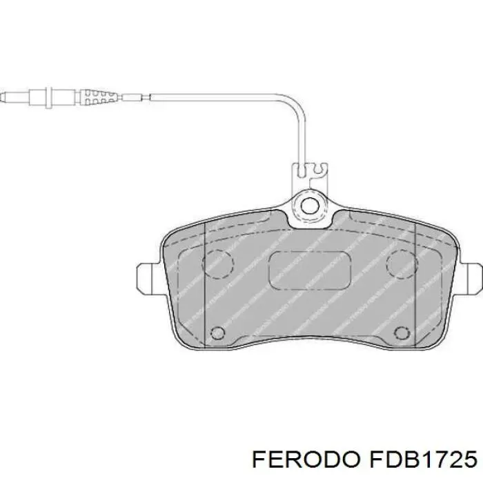 Купить FDB1725 Ferodo Колодки тормозные