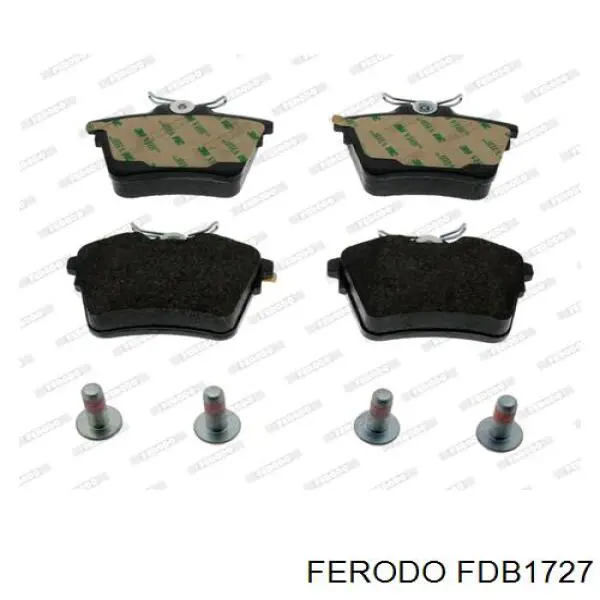 Колодки дисковые  Ferodo FDB1727 цена, от 31.03 USD