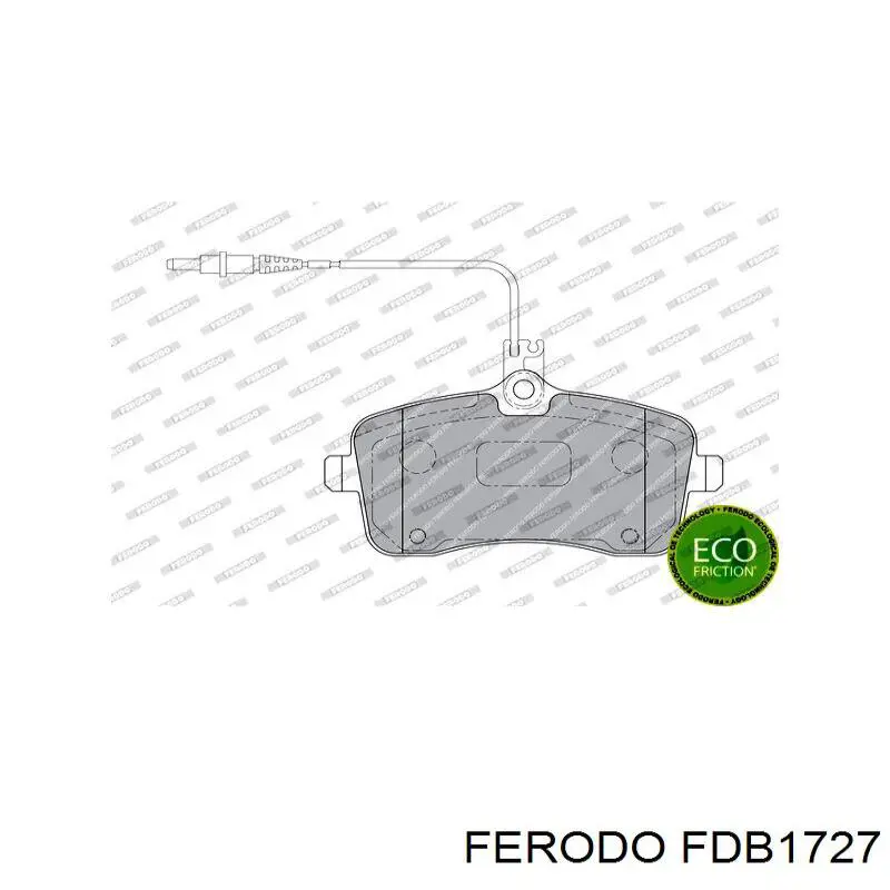 Купить FDB1727 Ferodo Колодки тормозные задние, дисковые