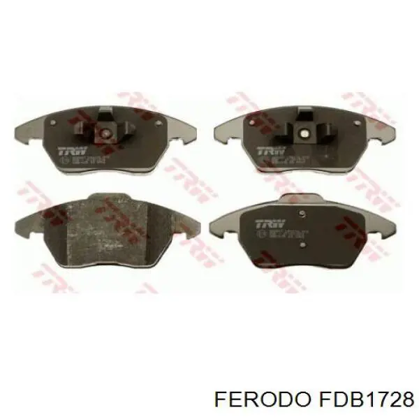 Передние тормозные колодки FDB1728 Ferodo