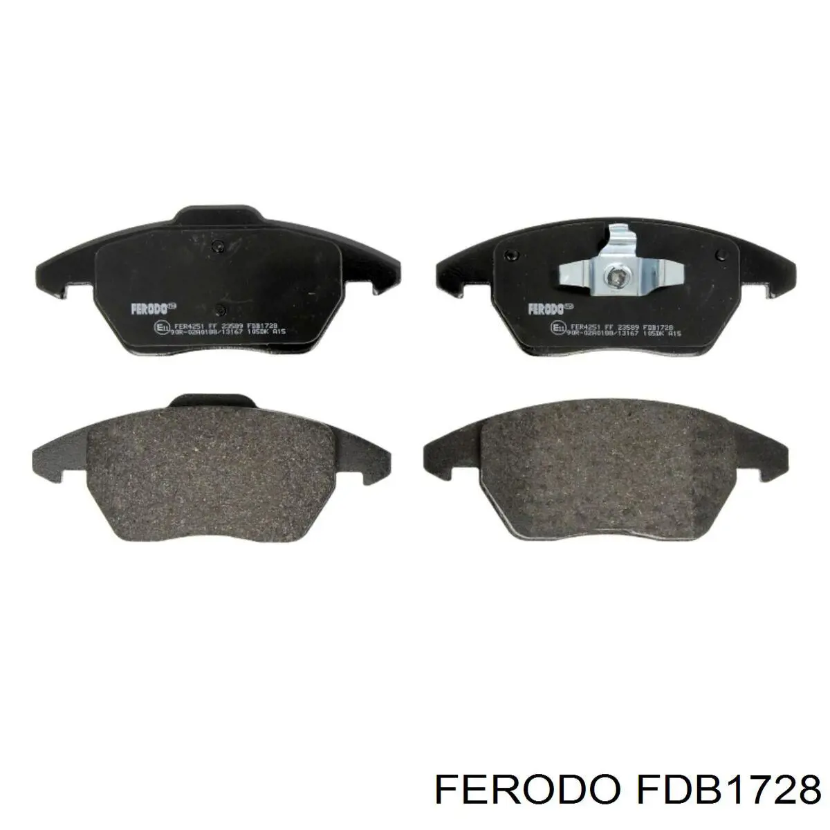 Pastillas de freno delanteras FDB1728 Ferodo